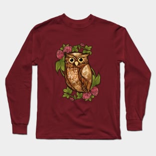 Floral Owl Long Sleeve T-Shirt